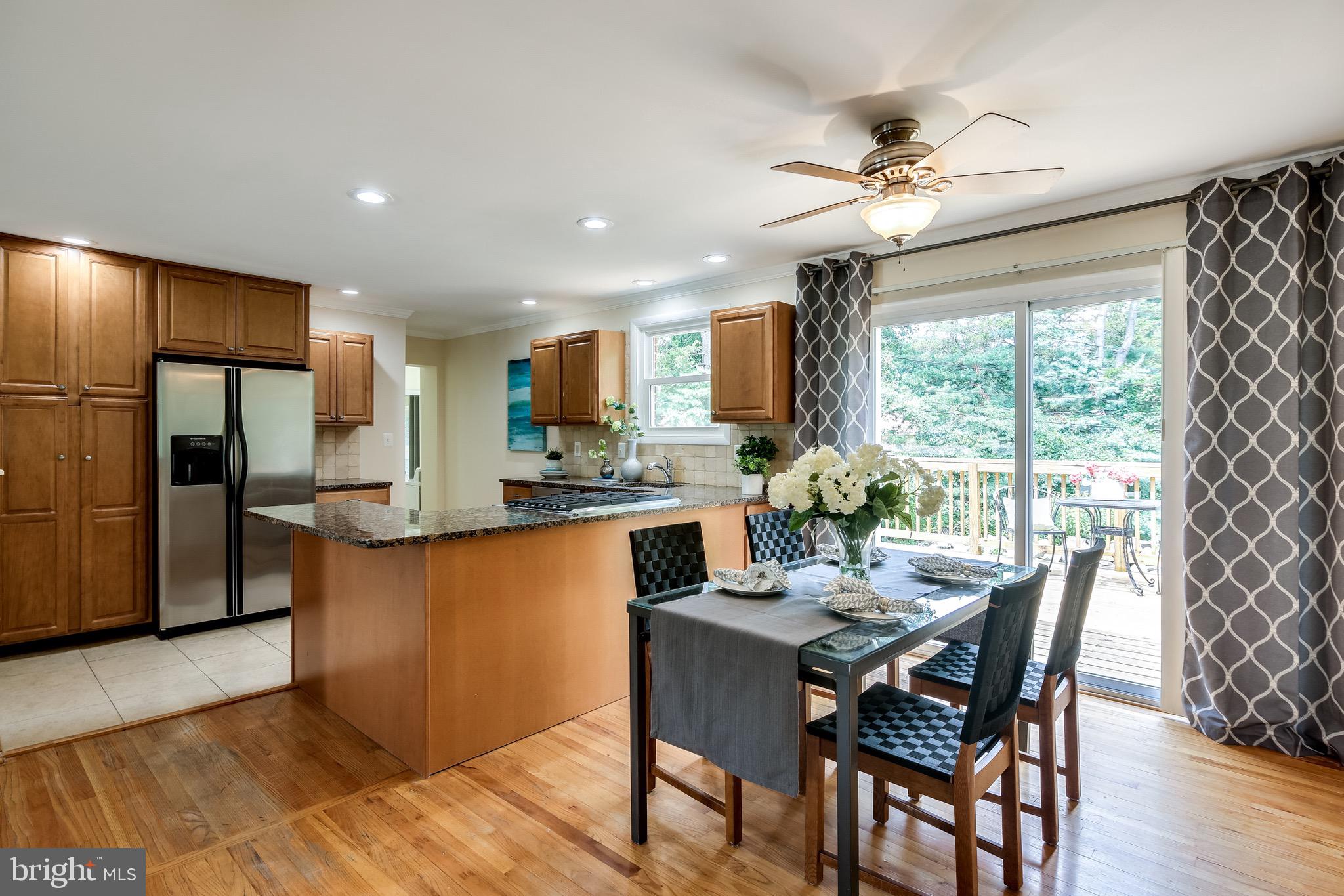 6123 Covington Road Columbia, MD 21044 - Photo 8 of 35 DINING ROOM WITH VIEW OF KITCHEN