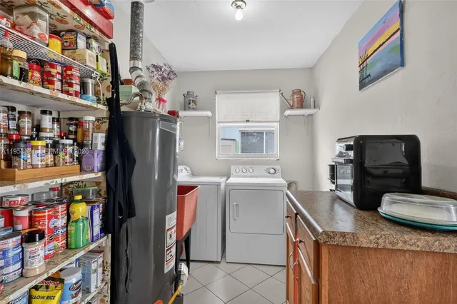 a room with storage and utility