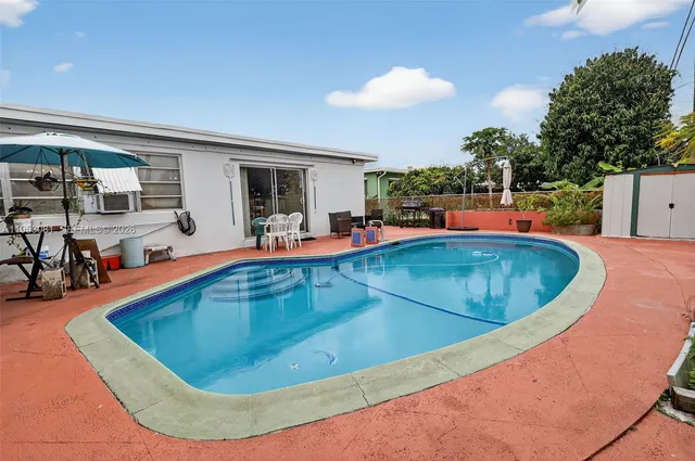 a view of a swimming pool