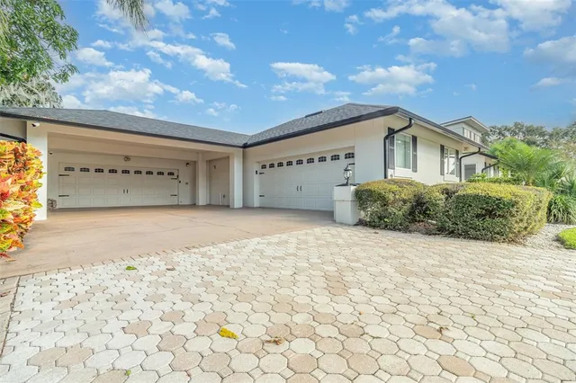 a view of a house with a patio