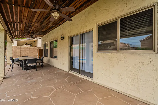 a view of outdoor space with seating area