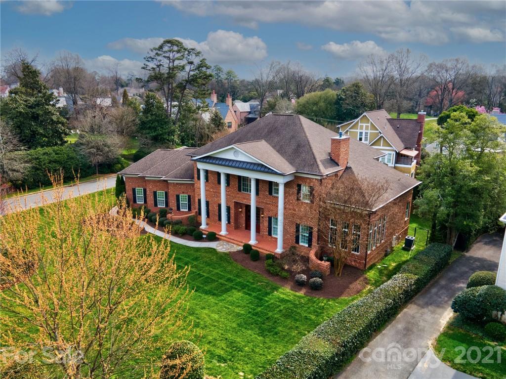 2105 South Wendover Road Charlotte, NC 28211 - Photo 2 of 46 an aerial view of a house with garden space and a street view