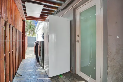 a view of a walk in closet