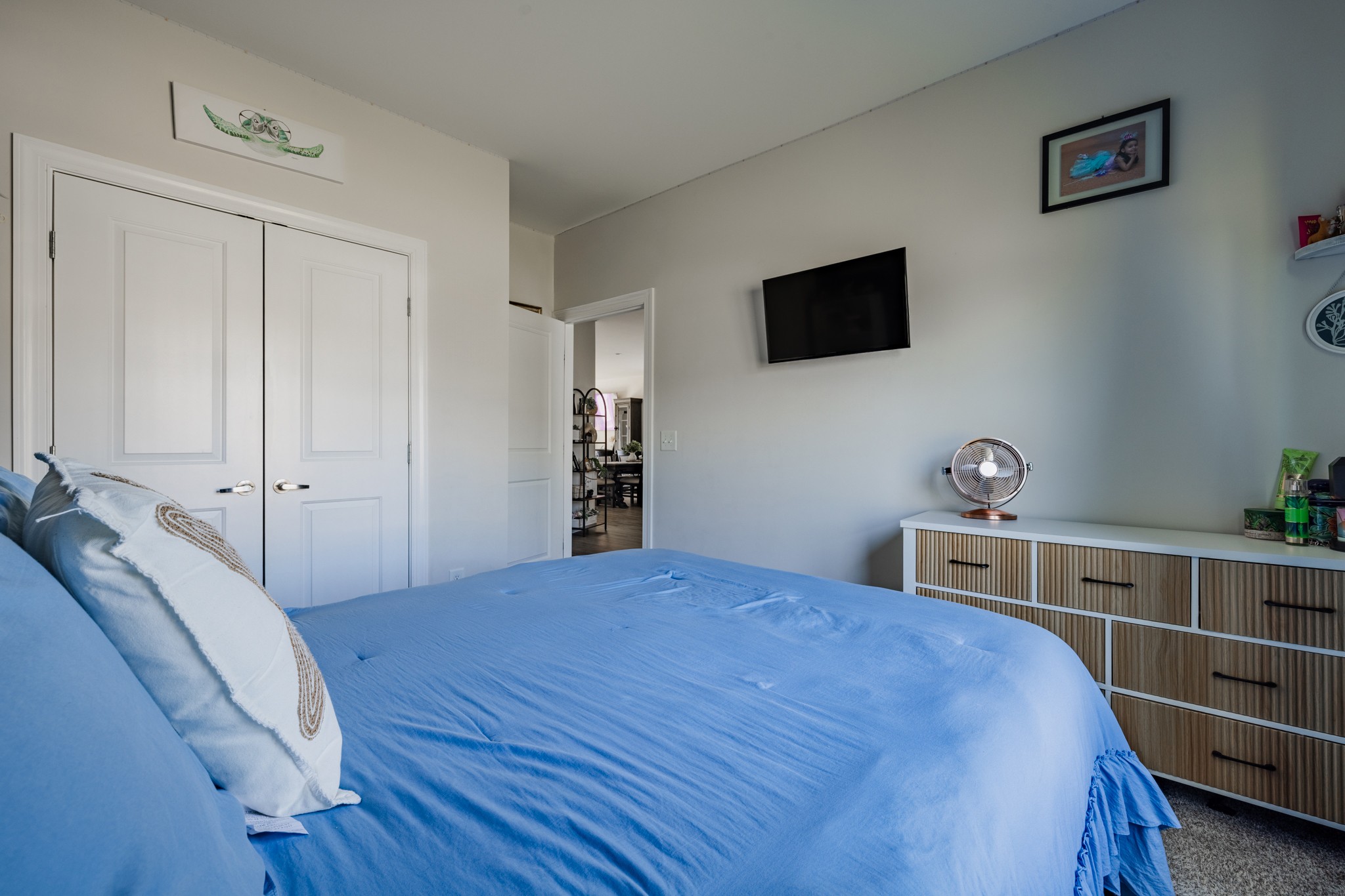 404 Golf Club Lane Springfield, TN 37172 - Photo 25 of 38 a bedroom with a bed and a flat screen tv