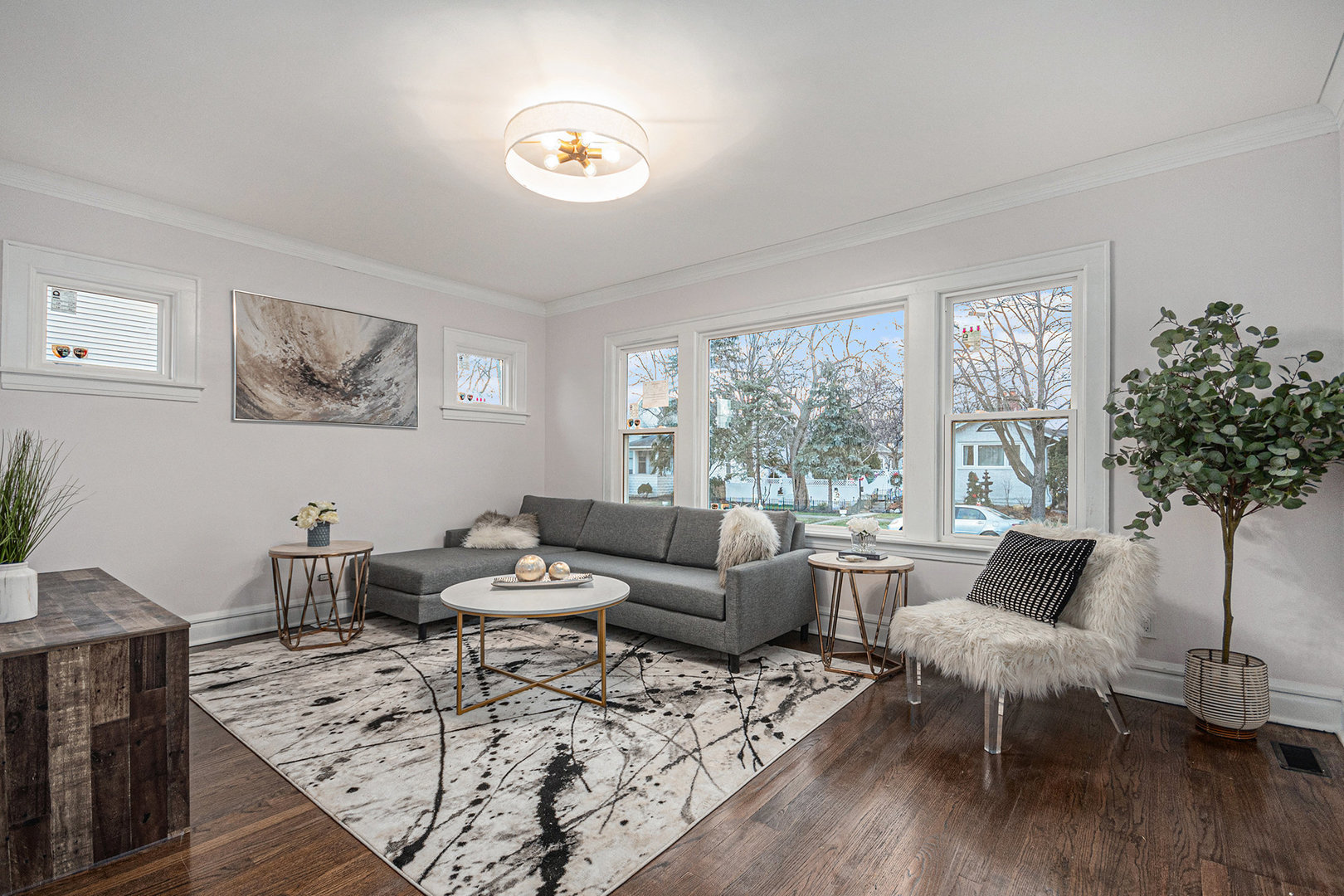 4138 Arthur Avenue Brookfield, IL 60513 - Photo 7 of 25 a living room with furniture and a large window