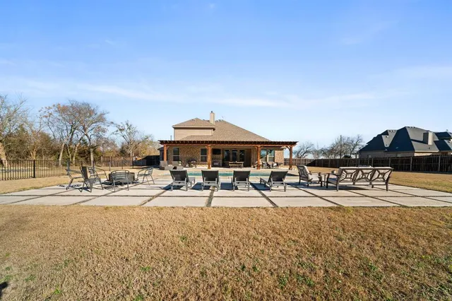 a outdoor space with lots of trees in the background