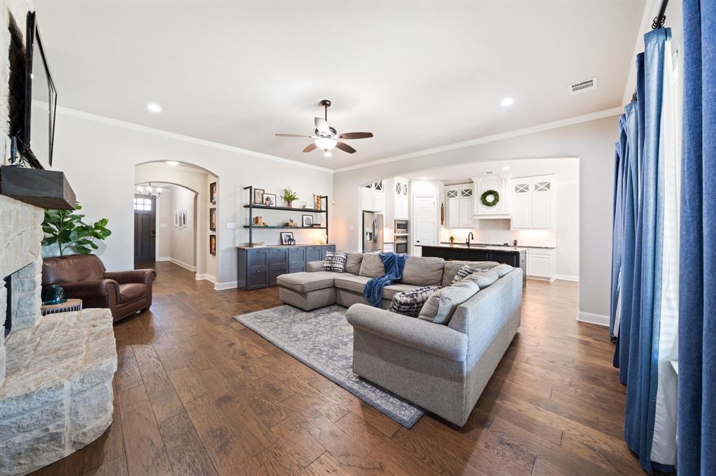 3601 Plainview Road Midlothian, TX 76065 - Photo 10 of 40 a living room with furniture and view of kitchen