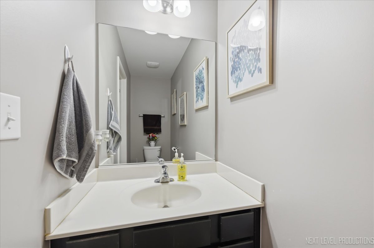 270 Norfolk Lane Pingree Grove, IL 60140 - Photo 12 of 25 a bathroom with a sink and a mirror