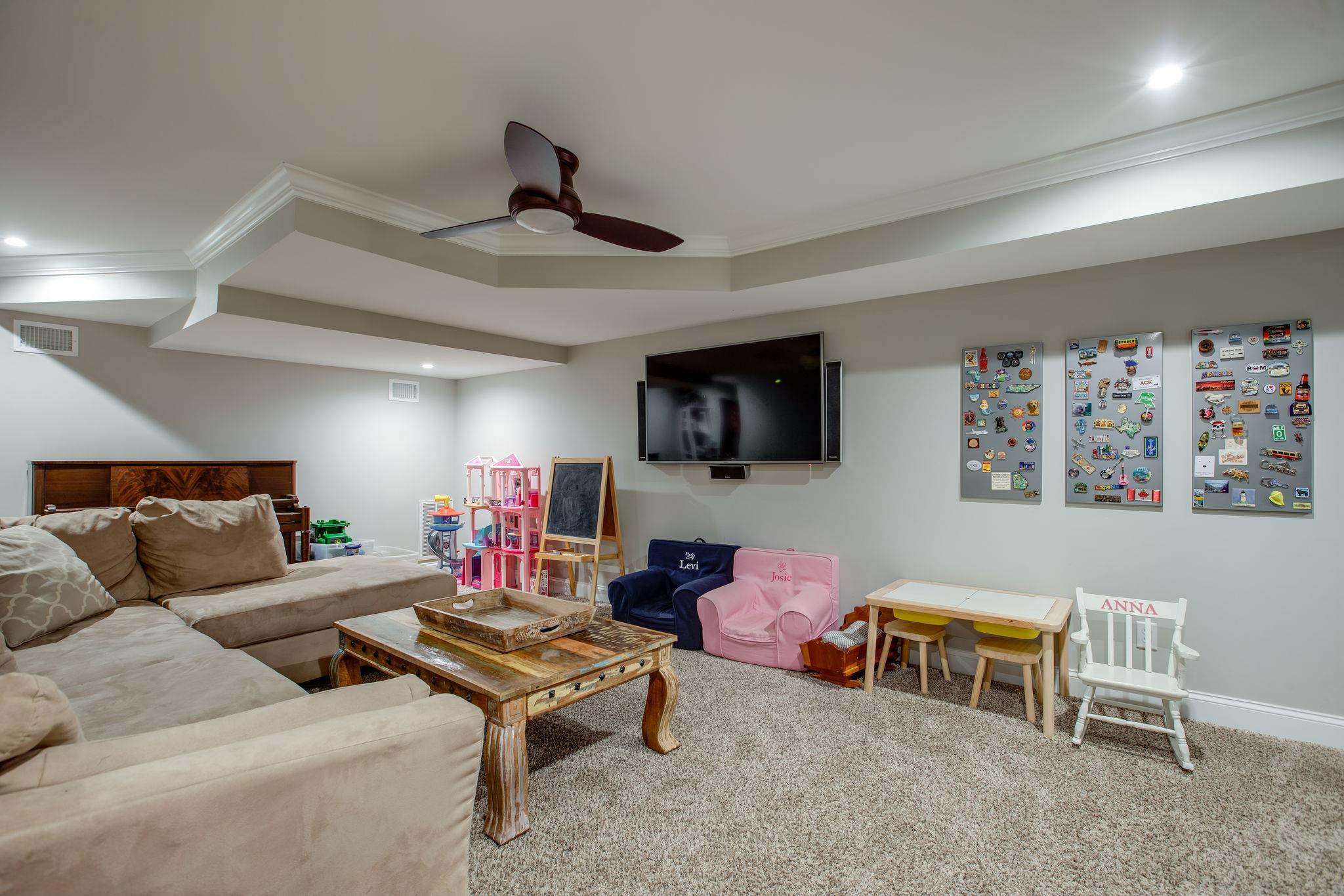 608 Rice Hill Road Nolensville, TN 37135 - Photo 19 of 30 a living room with furniture and a flat screen tv