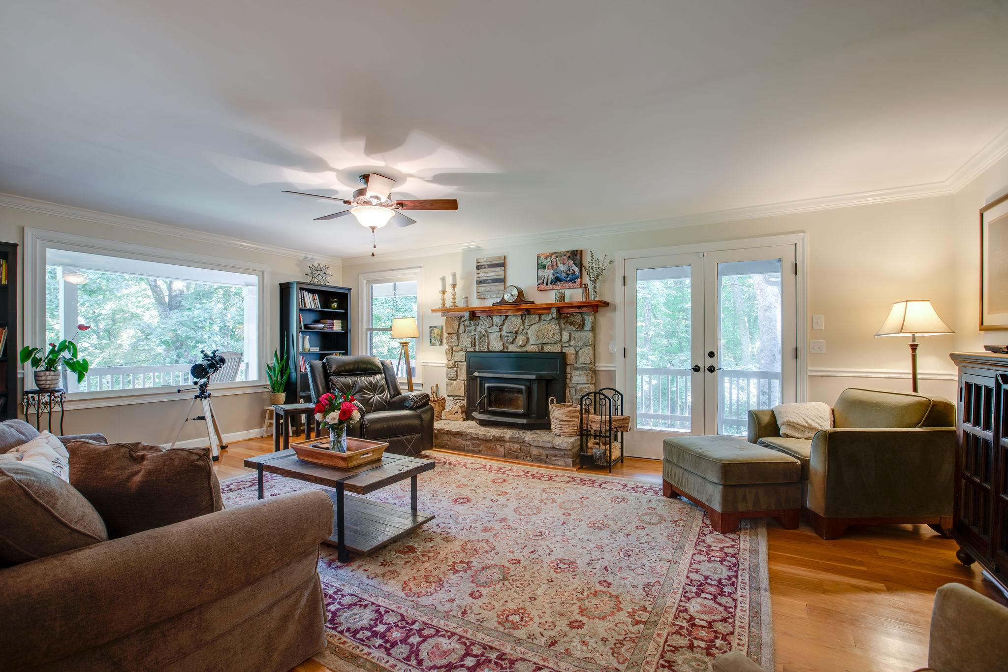 608 Rice Hill Road Nolensville, TN 37135 - Photo 6 of 30 a living room with furniture and a fireplace