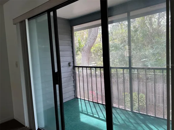 a view of city from balcony