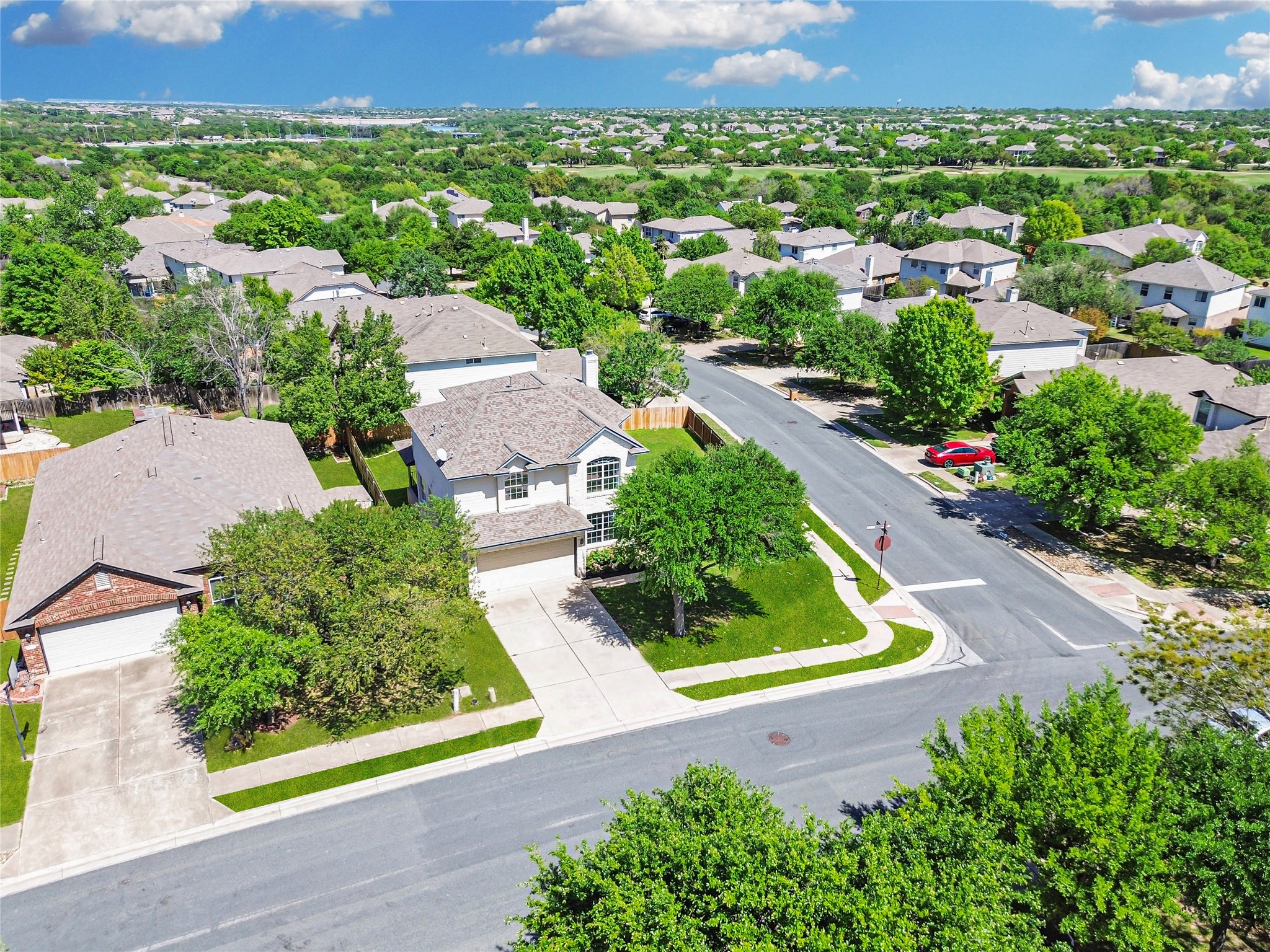 14813 Slingshot Road Austin, TX 78717 - Photo 2 of 29 Aerial view of residential area