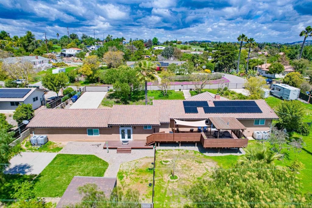 1321 Friends Way Fallbrook, CA 92028 - Photo 60 of 71 an aerial view of a house with garden space and street view