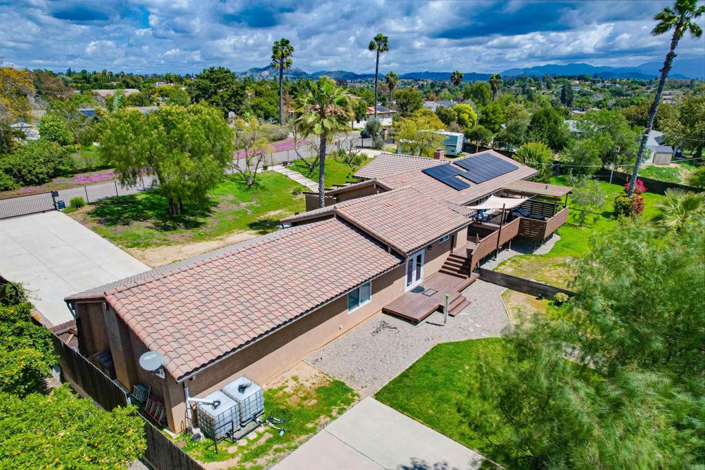 1321 Friends Way Fallbrook, CA 92028 - Photo 61 of 71 an aerial view of a house with a garden and lake view