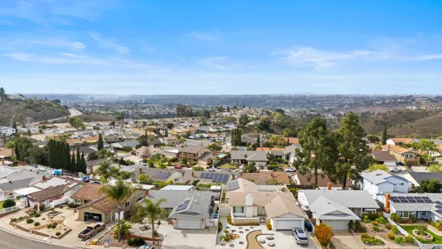 an aerial view of a city
