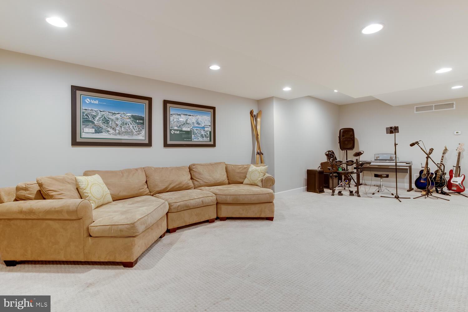 8 Grace Ridge Court Monkton, MD 21111 - Photo 47 of 79 huge lower level recreation rm w/recessed lighting