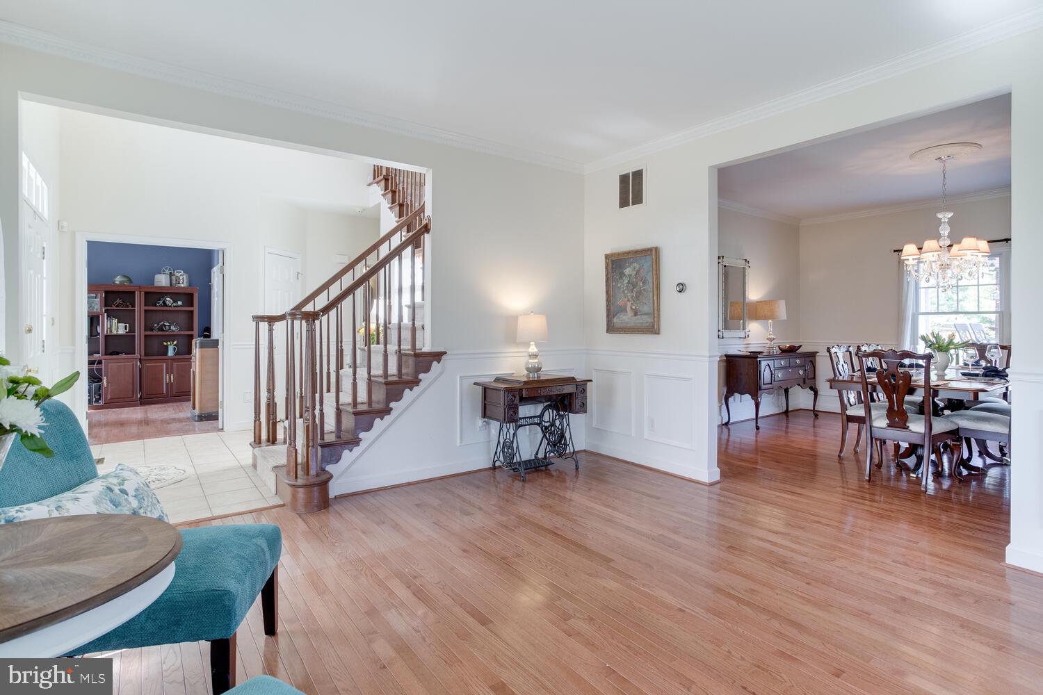 8 Grace Ridge Court Monkton, MD 21111 - Photo 7 of 79 LR-crown and box molding, gleaming wood flooring