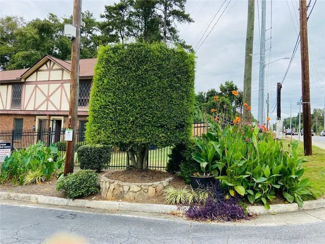 a view of a door of the house