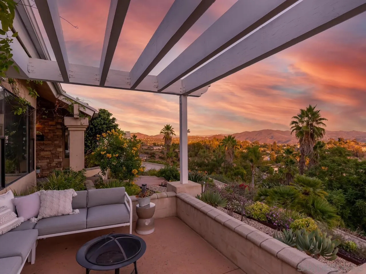 11630 Shadowglen Road El Cajon, CA 92020 - Photo 58 of 64 a outdoor living space with furniture and city view