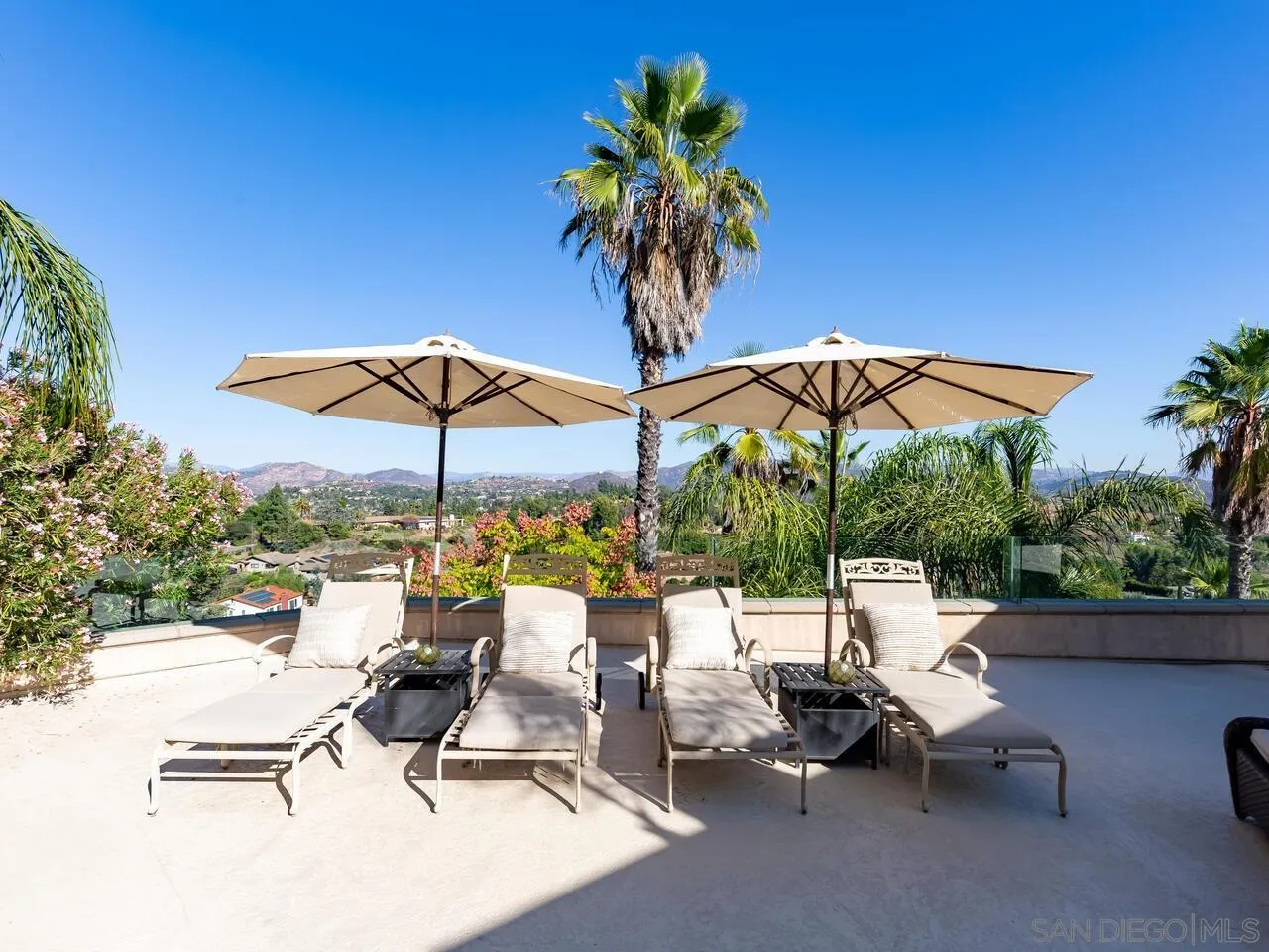 11630 Shadowglen Road El Cajon, CA 92020 - Photo 62 of 64 a view of pool with lawn chairs under an umbrella
