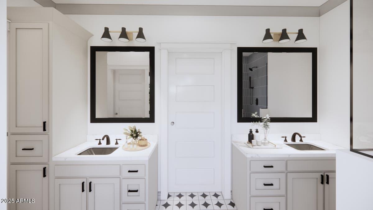6 South Ellison Road Coolidge, AZ 85128 - Photo 9 of 13 a bathroom with a sink and a mirror