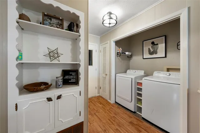 a room with storage and utility