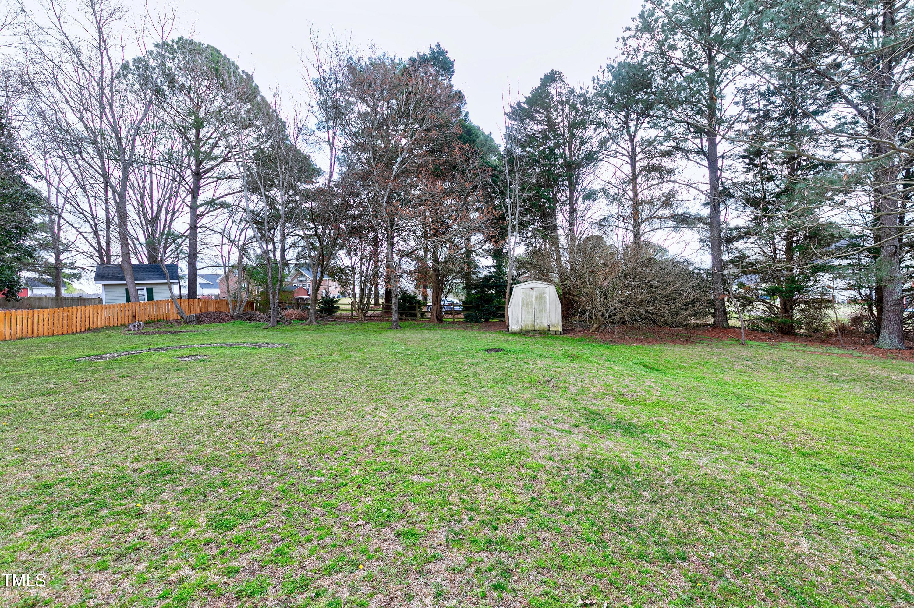 1104 Turner Farms Road Garner, NC 27529 - Photo 14 of 35 Private and Flat Backyard, Endless Possibilities