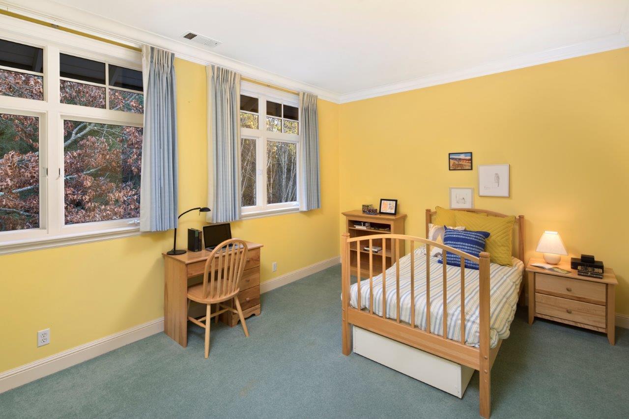 100 Phillip Road Woodside, CA 94062 - Photo 12 of 19 a bedroom with furniture and a window