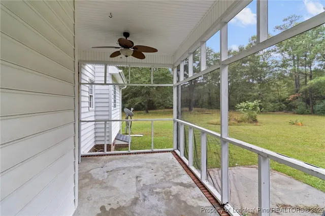 a view of outdoor space and deck