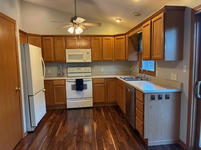 5770 South Indian Trail Rochelle, IL 61068 - Photo 6 of 21 a kitchen with a sink stove and refrigerator