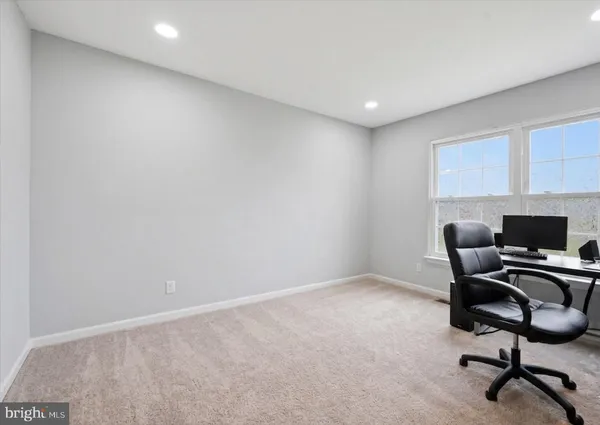 a view of workspace with a window