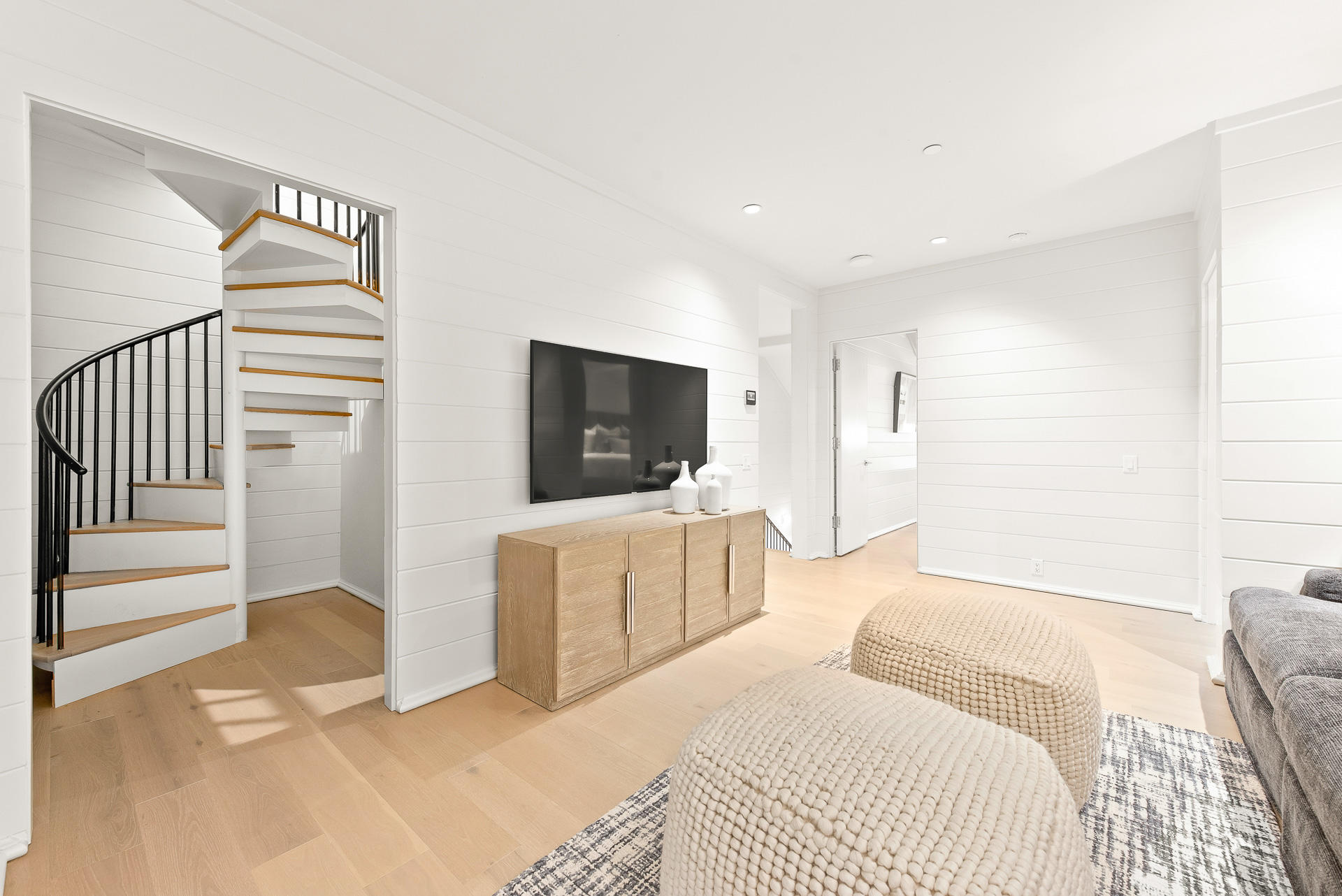 16 South Barrett Square, Unit 4 Inlet Beach, FL 32461 - Photo 75 of 98 a bedroom with a bed and a flat screen tv