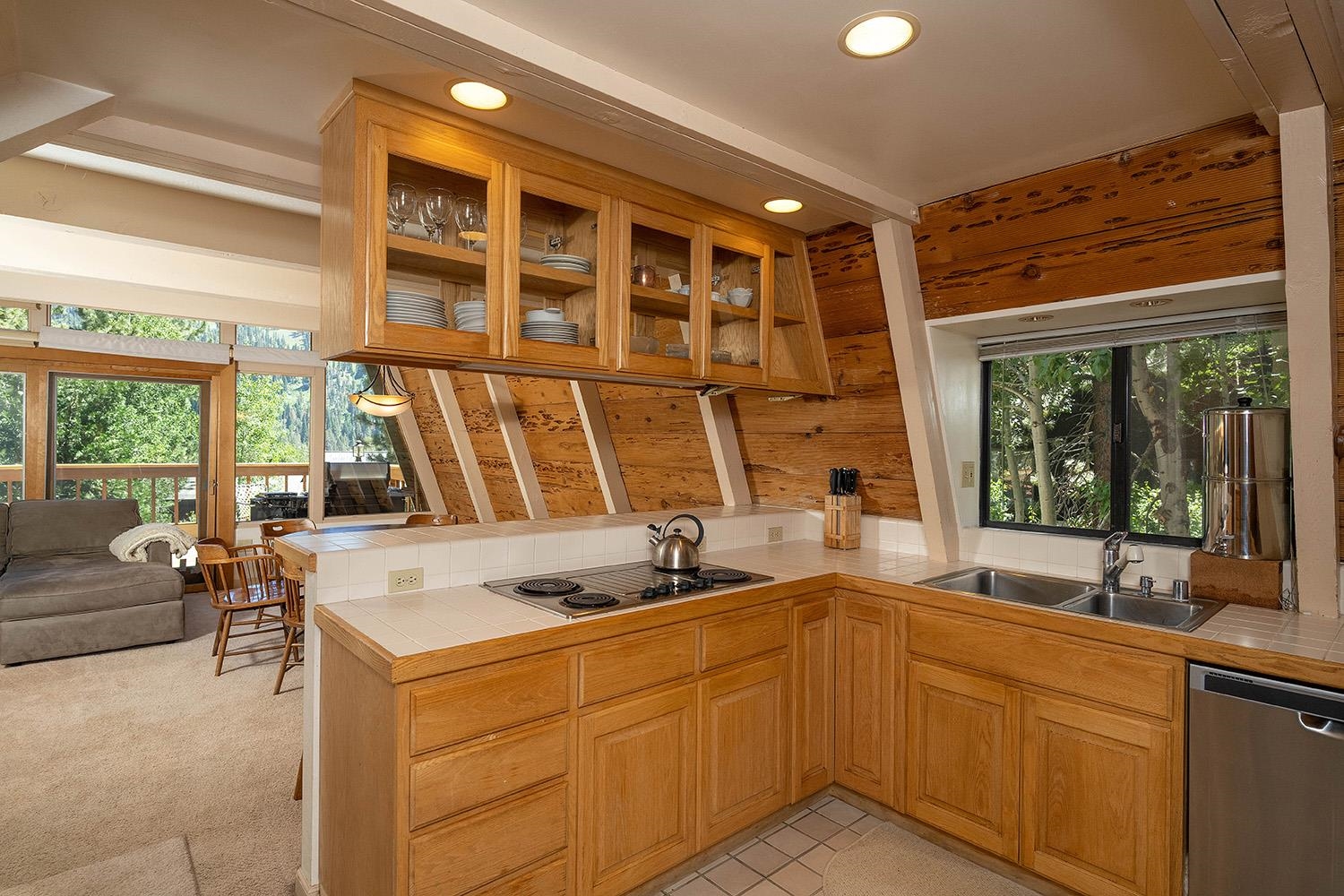 1281 Sandy Way Olympic Valley, CA 96146 - Photo 5 of 19 a kitchen with a sink and large windows