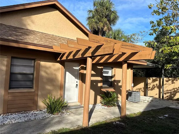 a view of outdoor space and porch