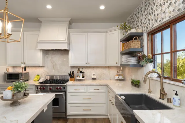 a view of a potted plants in front of a building