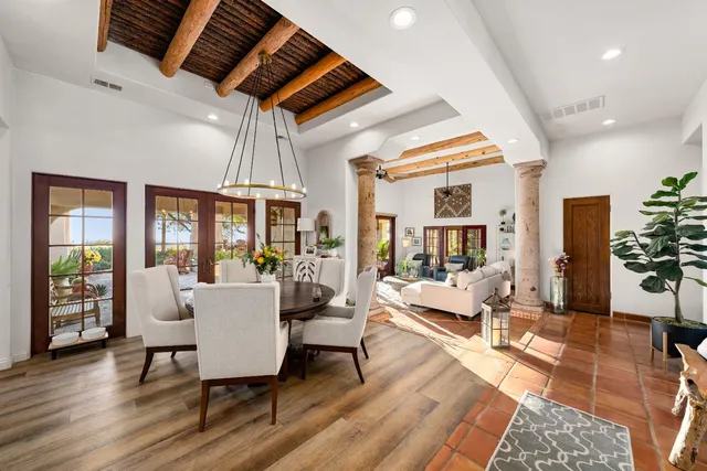 a view of a backyard of a house