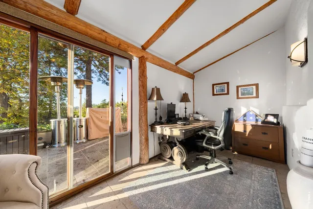 a view of outdoor space with seating