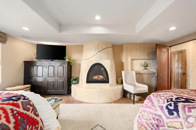 a view of a yard with an outdoor space