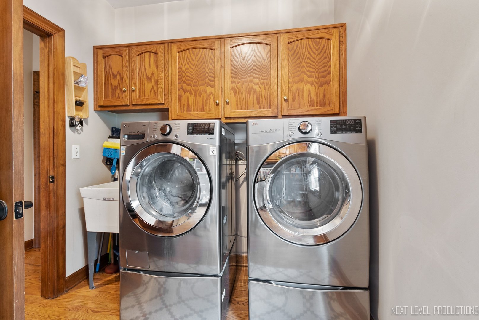7N265 Ridge Line Road St. Charles, IL 60175 - Photo 18 of 46 a view of a hallway with washer and dryer