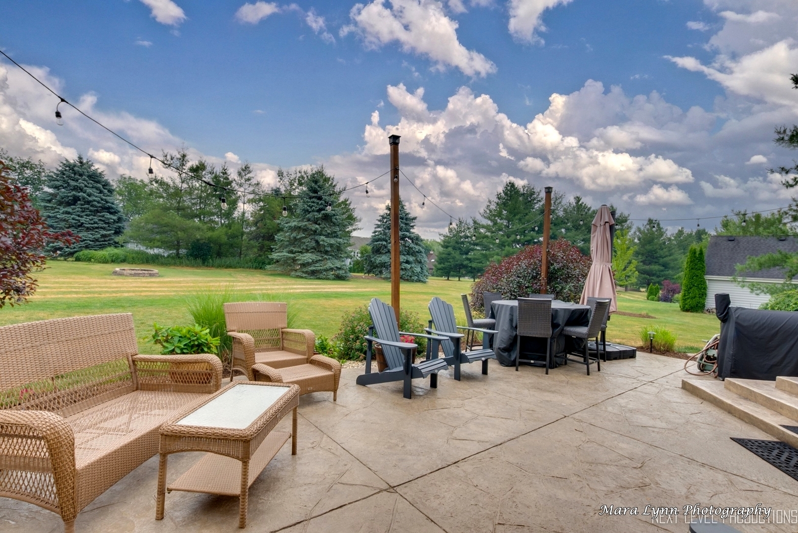 7N265 Ridge Line Road St. Charles, IL 60175 - Photo 38 of 46 a view of a patio with swimming pool and furniture