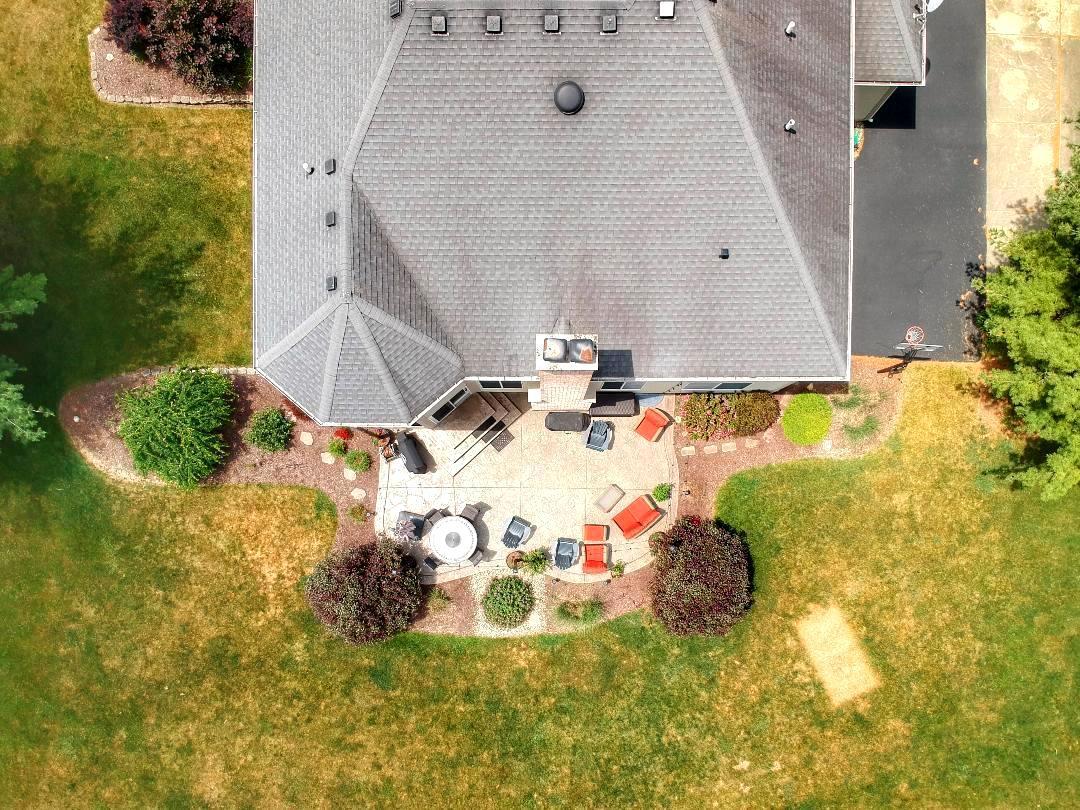 7N265 Ridge Line Road St. Charles, IL 60175 - Photo 42 of 46 an aerial view of a house with swimming pool and large trees