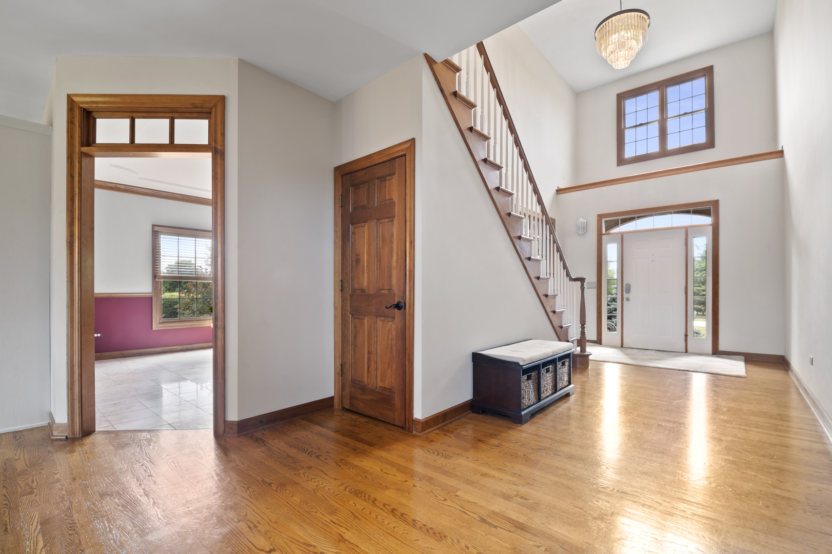 7N265 Ridge Line Road St. Charles, IL 60175 - Photo 5 of 46 a view of an entryway with wooden floor and door