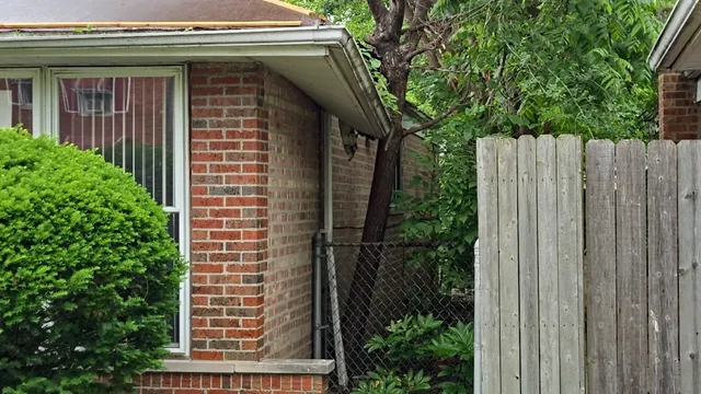 a view of wooden door