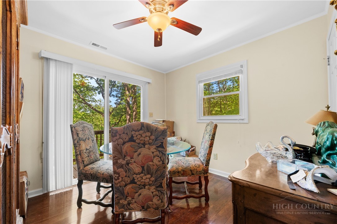 467 Horseshoe Ridge Road East Deep Gap, NC 28618 - Photo 8 of 46 a dining room with furniture and window