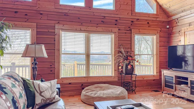 a view of a livingroom with furniture