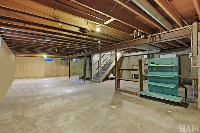 a view of under construction room and stairs