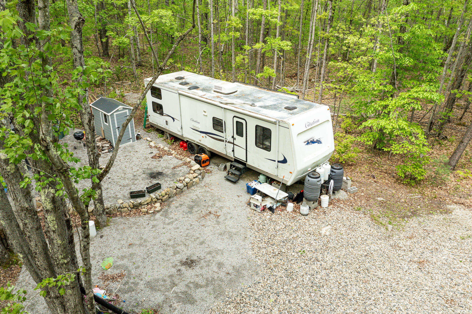 84 Hobbs Road West Newfield, ME 04095 - Photo 8 of 13 Camper Aerial