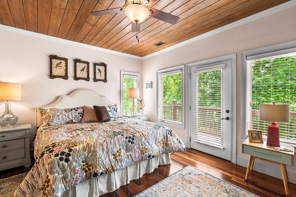 5125 Mineral Springs Road Young Harris, GA 30582 - Photo 21 of 62 a bedroom with a large bed and a window