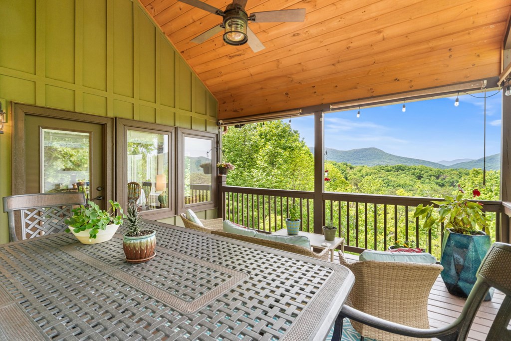 5125 Mineral Springs Road Young Harris, GA 30582 - Photo 39 of 62 a view of balcony with furniture