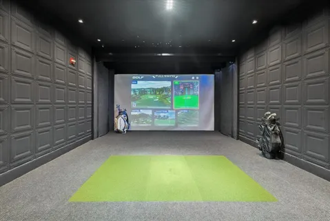 a view of a indoor basketball court